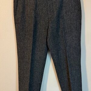 J. Crew Mens 32x30 Dress Pants Gray Classic Fit 100% Wool Pants Business
